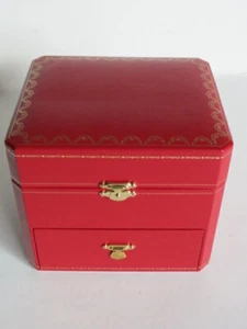 Genuine Vintage Cartier Red and Gold Box For Watch and Rings Chains COWA0045 - Picture 1 of 12