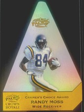 1998 Crown Royal Cramer's Choice Award Jumbo #8 Randy Moss RC Rookie - Vikings