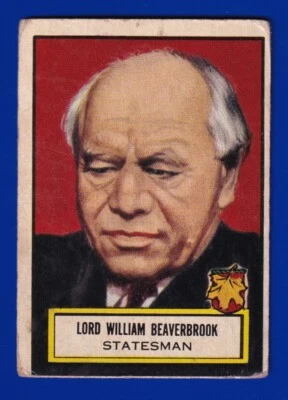 LORD WILLIAM BEAVERBROOK 1952 TOPPS LOOK 'N SEE #100 GOOD NO CREASES - Image 1 of 2