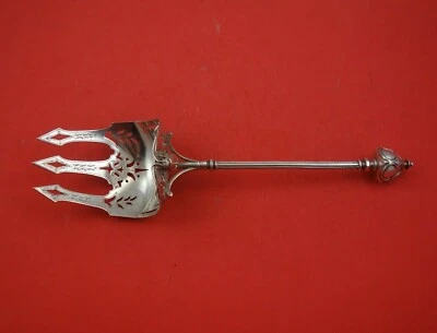 Cúpula gótica de George Sharp horquilla buffet de plata esterlina con capucha BC 3-D Beetle 11" Foto 1 de 4