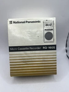 Vintage National Panasonic Micro Cassette Recorder RQ-160S In Box With Manual - Picture 1 of 14