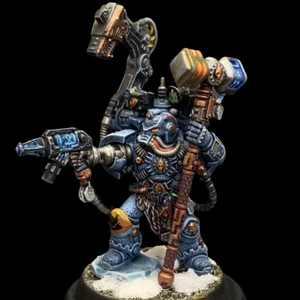 Warhammer 40K Lobos Espaciales Sacerdote de Hierro Cuartel General Techmarine Completamente Pintado Cuartel General Mesa - Imagen 1 de 6