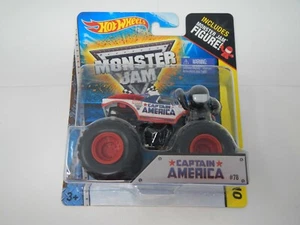 Hot Wheels Off-Road Monster Jam Captain America w/ Figure #78 - Picture 1 of 4