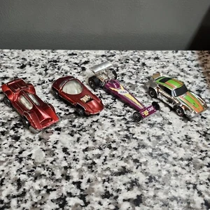 4 1967-75 Vintage Hot Wheels Redline Lot - Porsche Bugeye Cool One Silhouette - Picture 1 of 8