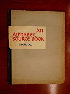OSCAR OGG / An alphabet source book 1st Edition 1940 Printing - Picture 1 of 4