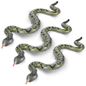 FUTUREPLUSX Inflatable Snake, 3PCS Fake Snake Animal Pool Floats Blow Up Snak... - Picture 1 of 7