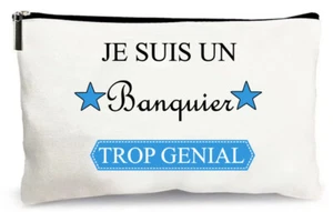 beige Tasche Ich bin ein Banker zu toll Geschenkidee Aufbewahrung - Bild 1 von 2