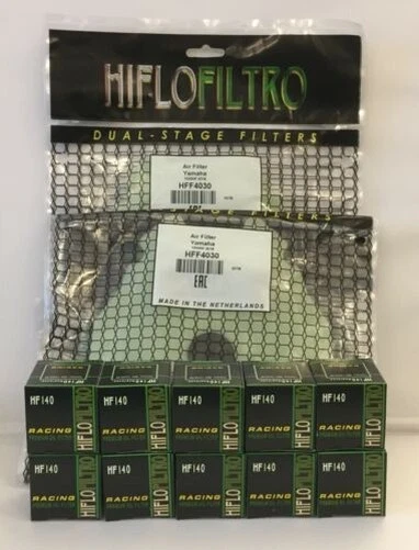 Kit Filtro Para YAMAHA YZ250F (2019 a 2023) 2x Filtro Aire y 10x Filtro Aceite Foto 1 de 4
