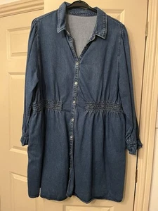 Size 26 Denim Shirt With Pockets - Picture 1 of 5
