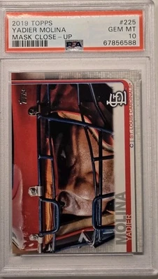 2019 Topps #225 SP Yadier Molina PSA 10 - Image 1 of 4