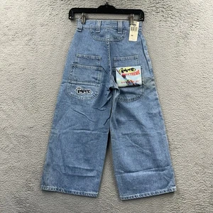 Vintage Lee Pipes Jeans Boys Size XS 23x22 Wide Leg Pockets Baggy Skater Y2K - Picture 1 of 9