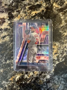 2020 Bowman's Best - Max Scherzer #39 Purple Refractor /250 - Foto 1 di 2