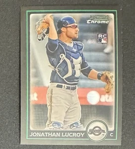 Jonathan Lucroy 2010 Bowman Chrome ROOKIE #200 - Milwaukee Brewers - Picture 1 of 2