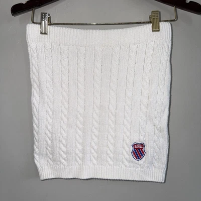 K Swiss Forever 21 White Chunky Cable Knit Mini Skirt Women's Size M - Image 1 of 4