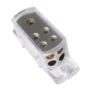 Car Audio Distribution Block 4-Way 4 Gauge In 8 Gauge Out - Picture 1 of 6