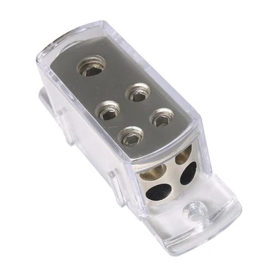 Car Audio Distribution Block 4-Way 4 Gauge In 8 Gauge Out - Image 1 of 4