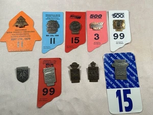 Lot Or Sell Separately  Indy 500 Bronze,Silver Pit Passes Badge 1979-1988 - Picture 1 of 7