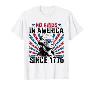WOMENS Small No Kings in America Since 1776 White T-Shirt - Picture 1 of 1