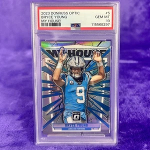 Panini Donruss Optic Bryce Young My House Silver Holo Prizm Rookie 5 PSA 10 2023 - Imagen 1 de 2
