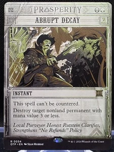 Abrupt Decay #34 Outlaws of Thunder Junction Showcase Regular Rare - Picture 1 of 2