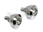2 Chrome Diamond License Plate Frame Fasteners Bolts for motorcycle/chopper/bike