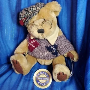 Vintage 1996 Brass Button Bears “Sherwood The Bear Of Long Life” 10” - Picture 1 of 6
