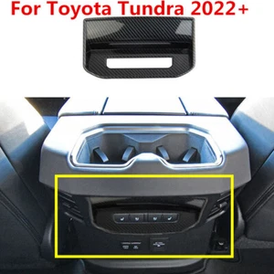 Carbon Fiber Rear Vent Button Panel Cover Trim For Tundra 2022 2023 - Bild 1 von 6