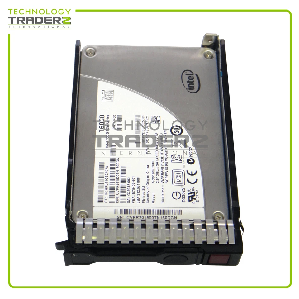 692168-B21 HP 160GB SATA 3G 2.5" Solid State Drive 692317-001 W/ Tray - Image 1 of 1