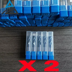 10PCS 1/2" 4 Flute 1" LOC Carbide End Mill 3" Overall Length-TiALN COATED - USA - Picture 1 of 12