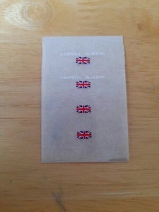1:43 / Decals Bluebird Campbell Inc Union Jack British Flag für Modellauto Mini - Bild 1 von 5