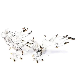 Dragon Art Blown Glass Figurine Ornament Lucky Animal New Crystal Hand Miniature - Picture 1 of 11