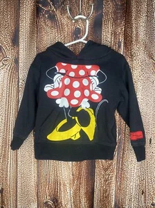 Minnie Mouse Disneyland Disney Park Pullover Hoodie XXS 2T Girls Ears Bow EUC - Picture 1 of 4