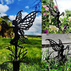 Iron Fairy Garden Decor Fairies Figures Sculpture Metal Garden Fairy Sculptur ZF