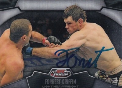 Forrest Griffin Signed 2012 Topps Finest UFC Card #71 Autograph 59 62 76 86 148 - Image 1 of 4