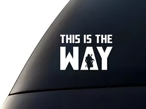 THIS IS THE WAY - "Lonely Gun Fighter" 6" w x 4" h Premium Vinyl Decal Sticker - Foto 1 di 6