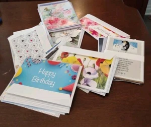 Large Lot of Misc. Cards W/ Envelopes - Birthday, Thanks, Sympathy, Etc. MAH - Picture 1 of 5