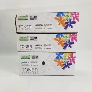 Toner Tintenpatrone 3 Stück Phaser 6022 Workcentre 6027 NI Xerox 6020 Schwarz Cyan Y - Bild 1 von 9