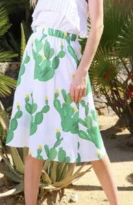 NWT Katie Kime palm desert cactus skirt size S Small - Picture 1 of 1