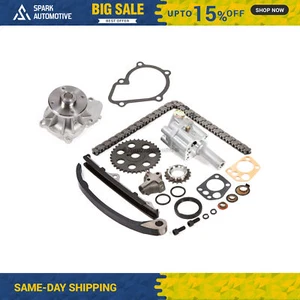 Kit de cadena de distribución bomba de agua de aceite KA24E ajuste 89-97 2.4L camioneta Nissan 240SX D21 - Imagen 1 de 11