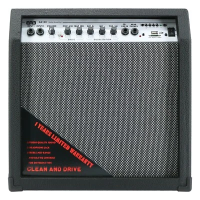 Amplificador de Guitarra Bluetooth EMB 500 VATIOS Altavoz Potente Gabinete - SD USB AUX B Foto 1 de 4
