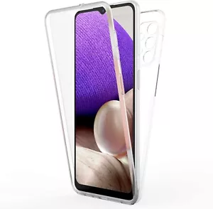 COVER 360 PER SAMSUNG GALAXY A13 CUSTODIA FRONTE RETRO TRASPARENTE SILICONE - Foto 1 di 12