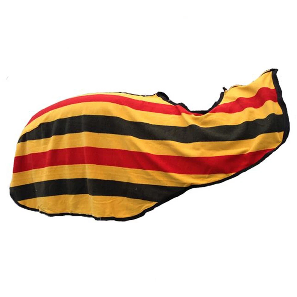 Newmarket STRIPE Exercise Sheet Fleece Ride on Quarter Rug Pony Cob or Horse - Image 1 of 1