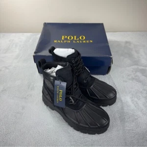 Polo Ralph Lauren NWT Oslo High Waterproof Black Boots 9D/8 UK/42 EU with Box - Picture 1 of 15