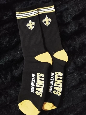 NFL New Orleans Saints  Large Crew Socks Cover