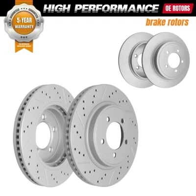 Front & Rear Rotors for 2006 2007 - 2009 2010  Ford Explorer Mercury Mountaineer - Image 1 of 4