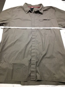 NORTH FACE XL Outdoors Herren Kurzarm Hemd mit Knopfleiste blau kleine Streifen - Bild 1 von 7