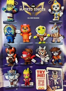 McDonald's 2023 THE MASKED SINGER Happy Meal Toys Complete Set of 12 toys SEALED - Picture 1 of 1