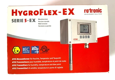 Rotronic HYGROFLEX5-EX - HF5-EX TWO-CHANNEL TRANSMITTER Temp Hum Intrinsic. safe - Image 1 of 4