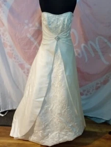 Wedding dress size 10 ivory satin Maggie Sottero, check measurements Y - Picture 1 of 7