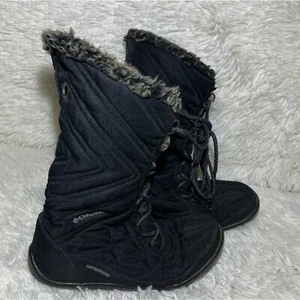 Columbia Boots Womens Sz 6 Minx III Winter Tall MidCalf Lace Up BL5964-010 Black - Picture 1 of 11
